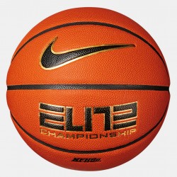 Nike Elite Championship 8P 2.0 Deflated Μπάλα Μπάσκετ N.100.4086-878 AMBER/BLACK/METALLIC GOLD/BLACK