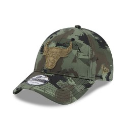 New Era Chicago Bulls Painted All Over Print Camo 9FORTY Adjustable Cap 60364494
