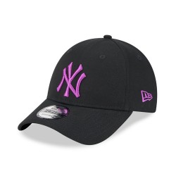 New Era New York Yankees League Essential Black 9FORTY Adjustable Cap 60424689 Black