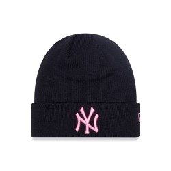 New Era New York Yankees Neon League Essential Black Cuff Knit Beanie Hat 60424775