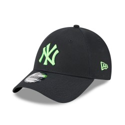 New Era New York Yankees Neon Black 9FORTY Adjustable Cap 60424816