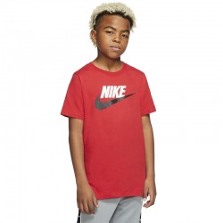 Nike Sportswear Futura Icon Kids' T-Shirt AR5252-660 UNIVERSITY RED/BLACK