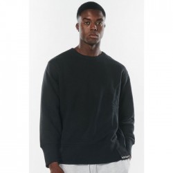Body Action Oversized Crewneck Sweater M (063220-BLACK-01)