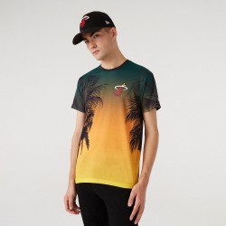 New Era Miami Heat NBA Summer City Print T-Shirt 11569520