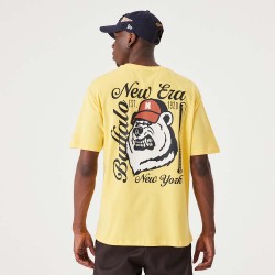 New Era Heritage Bear Graphic Dark Yellow Oversized T-Shirt 60332232