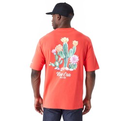 New Era Cactus Graphic Red Oversized T-Shirt  60435399