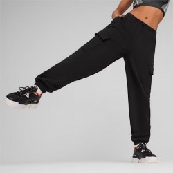 Puma Dare To Relaxed Cargo Sweatpants - Black 624297-01