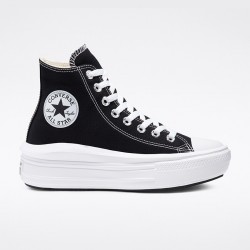 Converse Γυναικείο Sneaker Chuck Taylor All Star Move Hi - Black/Natural Ivory/White (568497C) - BLACK